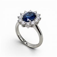 Ring Crivelli Woman ZAFFIRO in White Gold Zaffiro 82126476